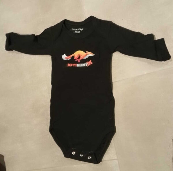 Baby rompertje zwart lange mouw