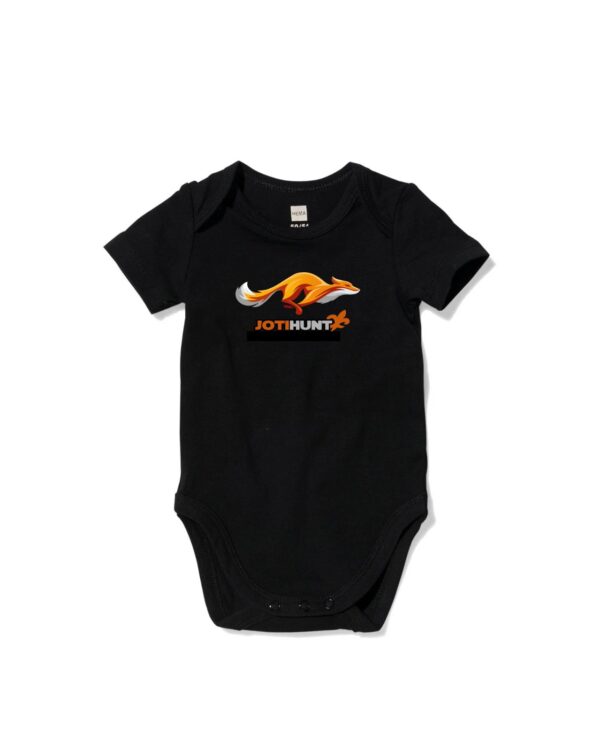 Baby rompertje zwart korte mouw